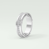 0.98 CT Channel Set Moissanite Diamond Men's Wedding Band 10