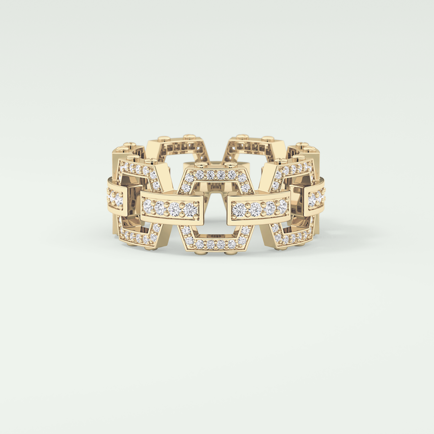 1.1 CT Classic Moissanite Diamond Men's Wedding Band