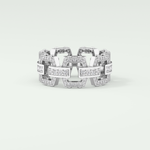 1.1 CT Classic Moissanite Diamond Men's Wedding Band 1