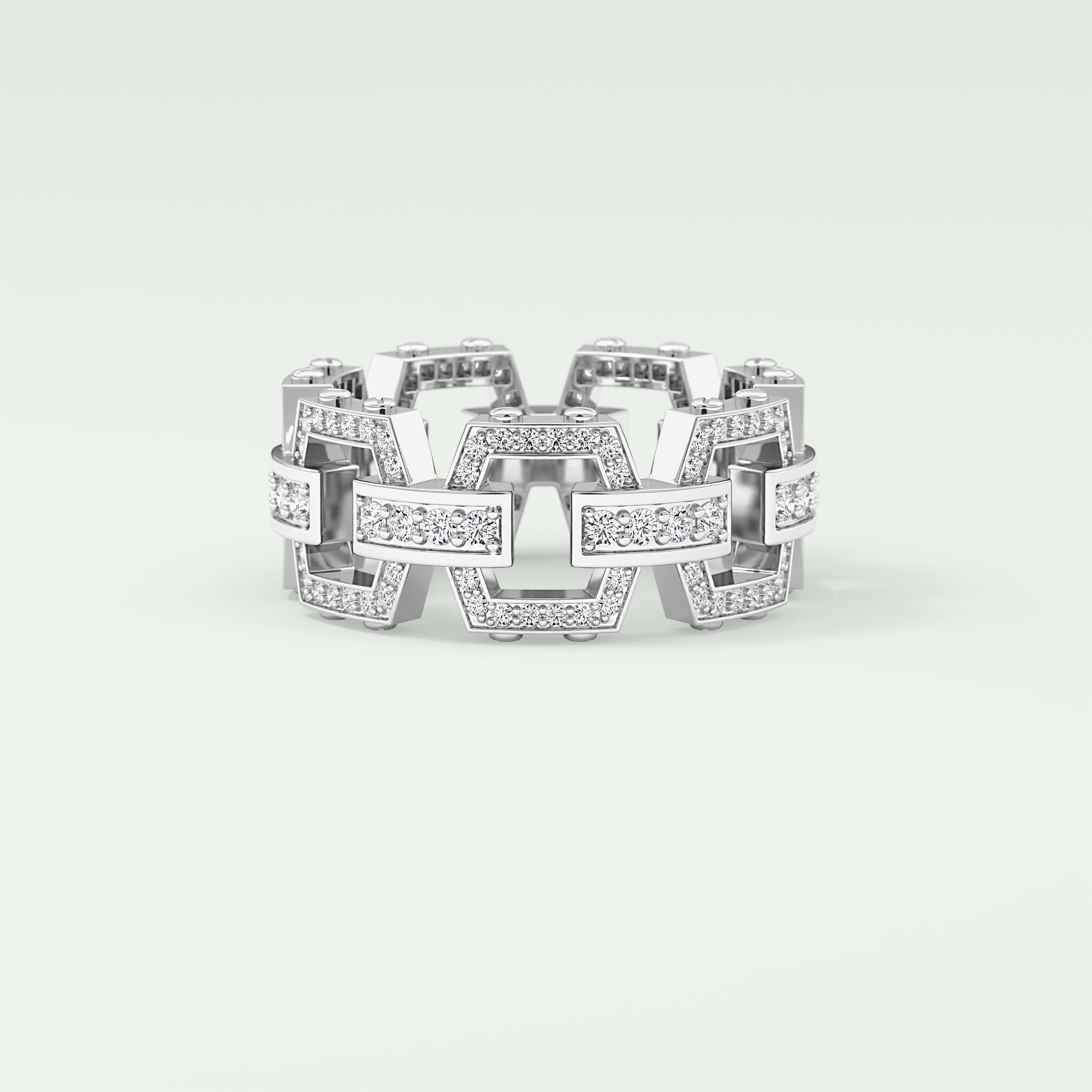 1.1 CT Classic Moissanite Diamond Men's Wedding Band 1
