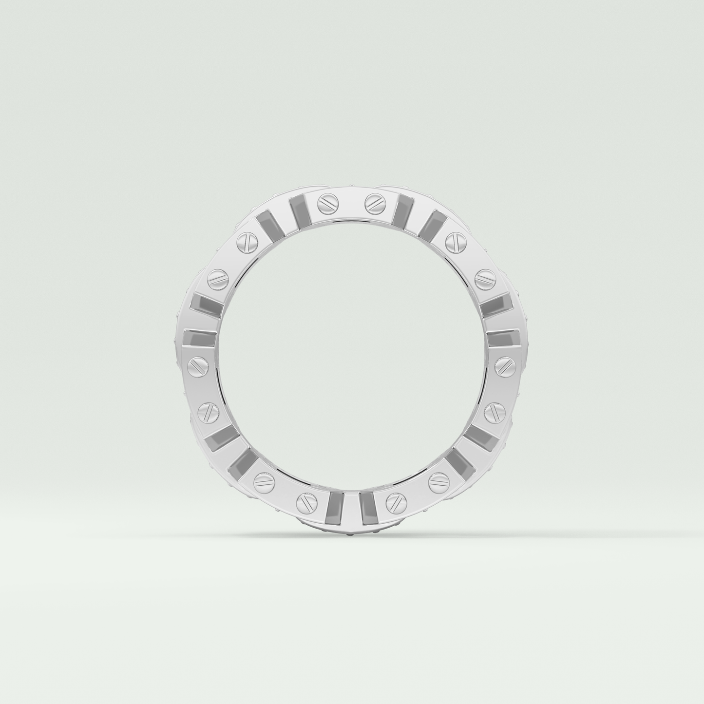 1.1 CT Classic Moissanite Diamond Men's Wedding Band