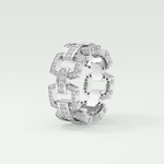 1.1 CT Classic Moissanite Diamond Men's Wedding Band 3