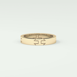 Classic polished Moissanite Men's Wedding Band 3