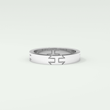 Classic polished Moissanite Men's Wedding Band 7