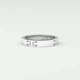 Classic polished Moissanite Men's Wedding Band 8