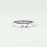 Classic polished Moissanite Men's Wedding Band 9
