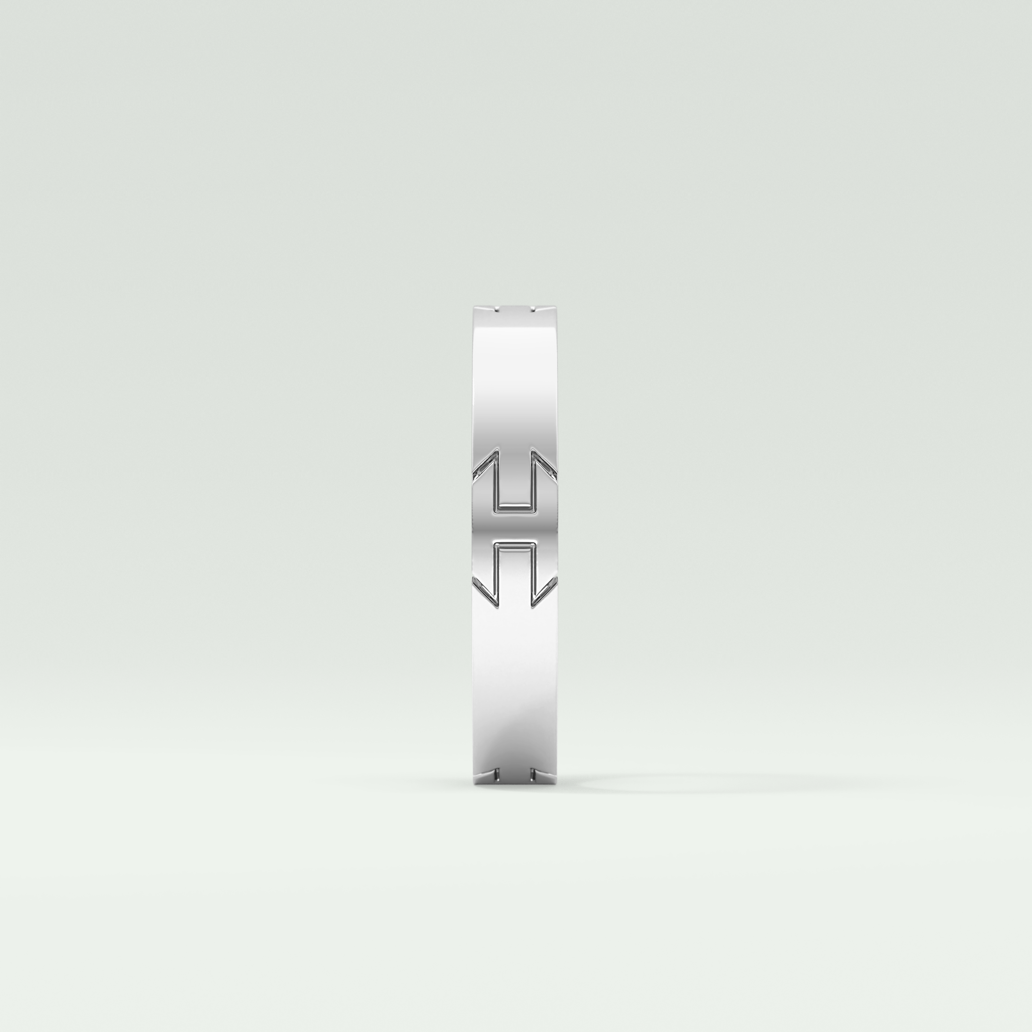 Classic polished Moissanite Men's Wedding Band 11