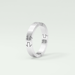 Classic polished Moissanite Men's Wedding Band 10