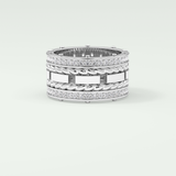 1.45 CT Classic Moissanite Diamond Men's Wedding Band 1