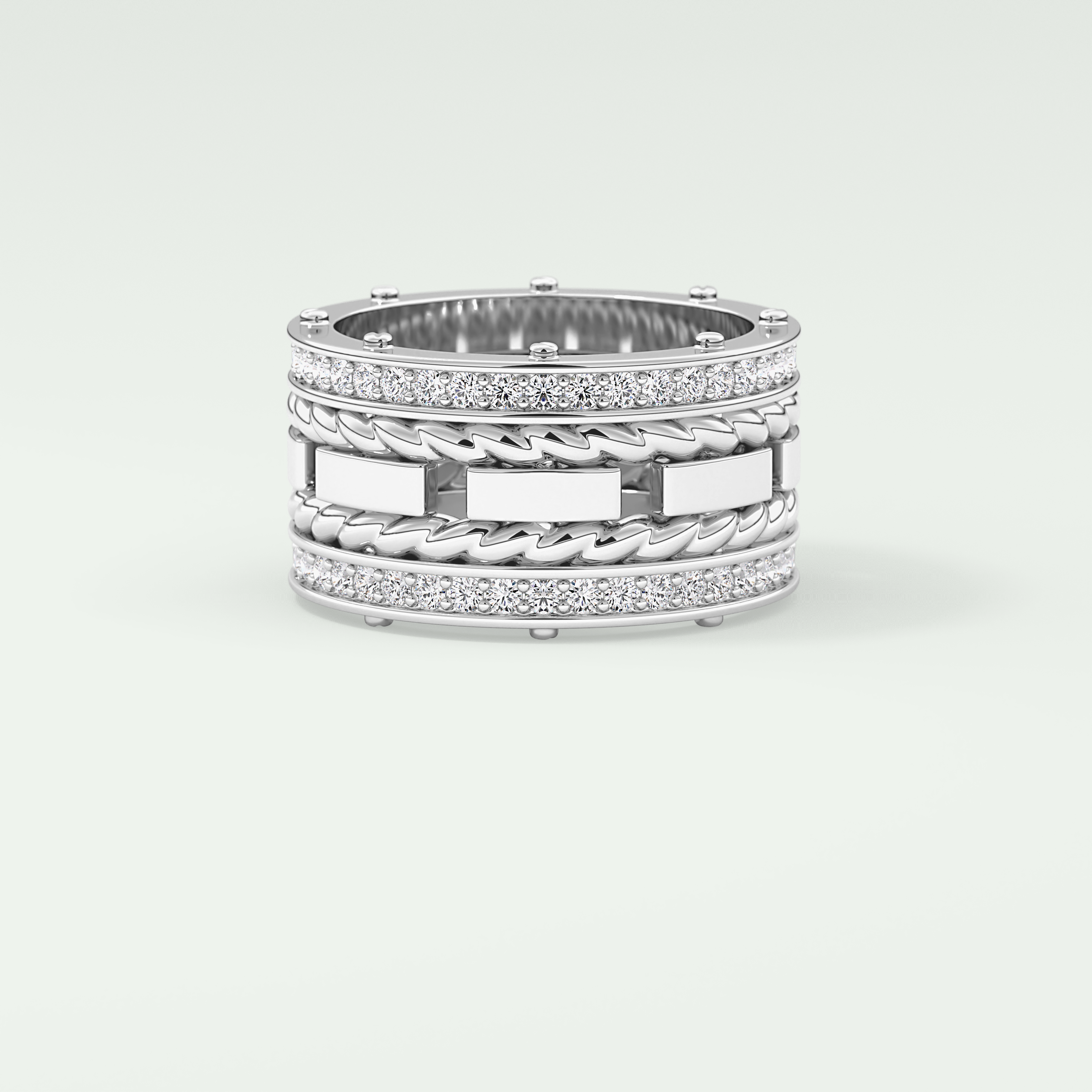 1.45 CT Classic Moissanite Diamond Men's Wedding Band 1