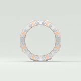 1.20 CT Multi Stone Two Tone Moissanite Men's Wedding Band 12