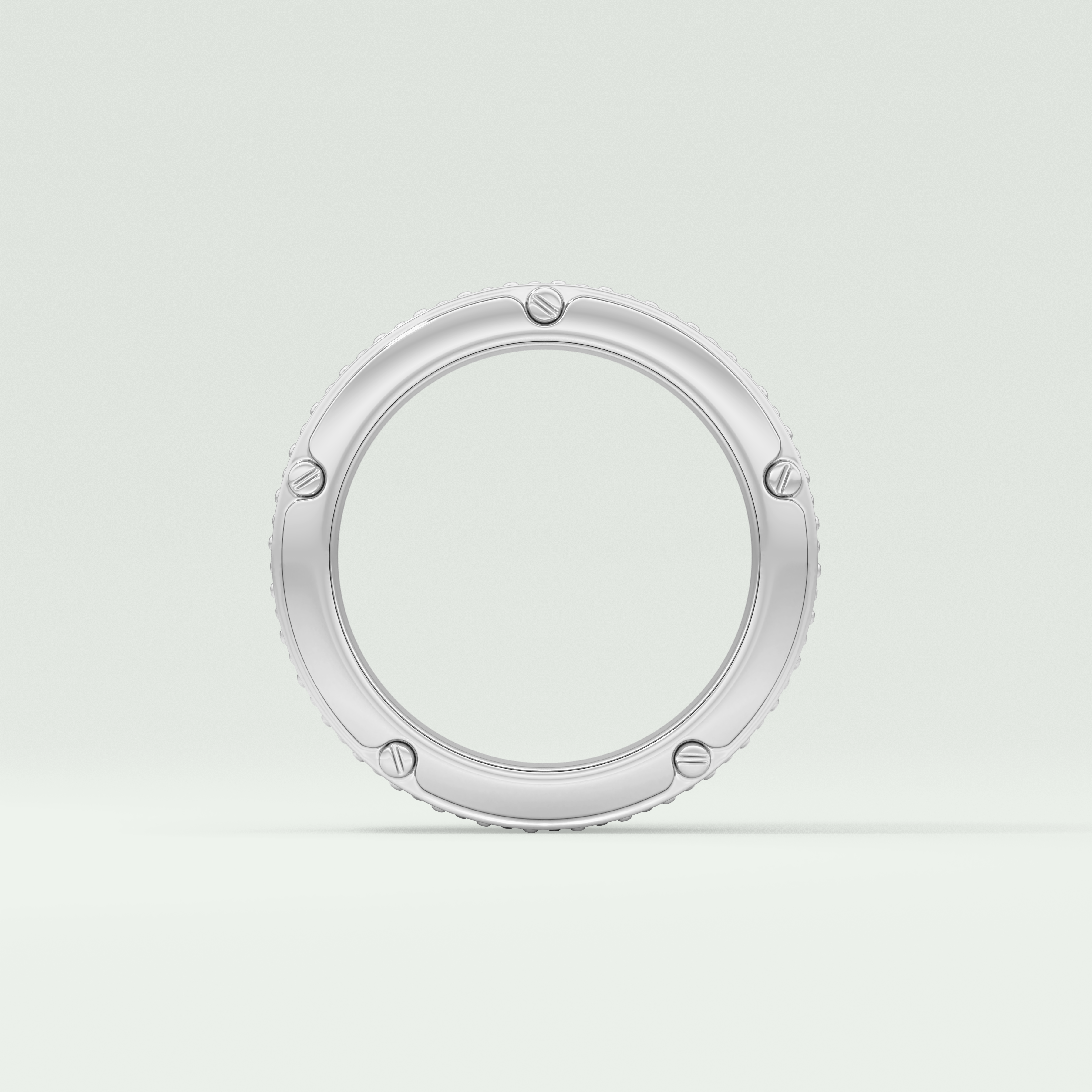 1.00 CT Muti- Row Setting Moissanite Diamond Band For Him 12