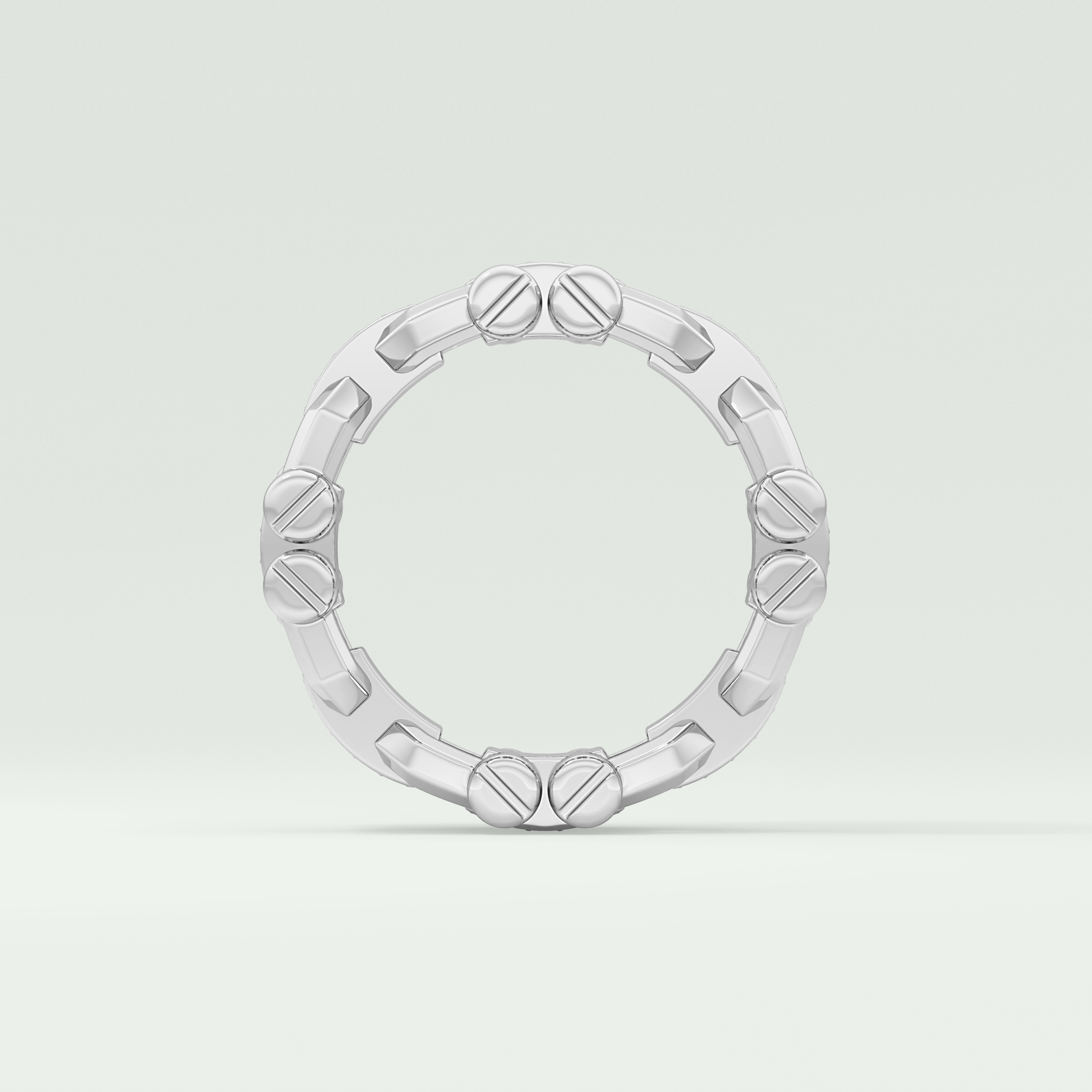 0.30 CT Elegant Round Moissanite Diamond Men's Wedding Band 12