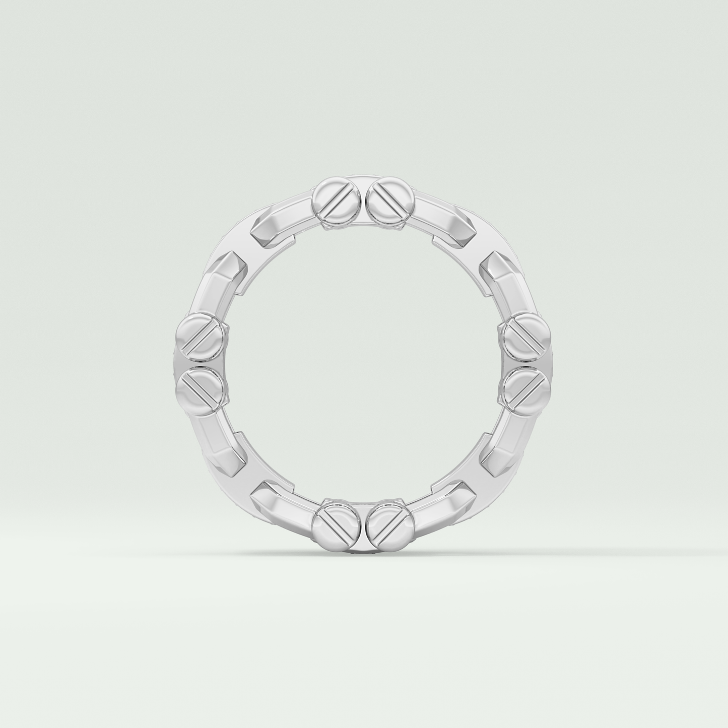 0.30 CT Elegant Round Moissanite Diamond Men's Wedding Band