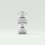 0.30 CT Elegant Round Moissanite Diamond Men's Wedding Band 11