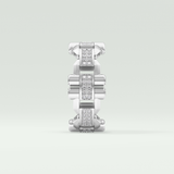 0.30 CT Elegant Round Moissanite Diamond Men's Wedding Band 11