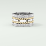1.05 CT Classic Moissanite Diamond Twisted Style Men's Wedding Band 1