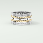 1.05 CT Classic Moissanite Diamond Twisted Style Men's Wedding Band 2