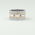 1.05 CT Classic Moissanite Diamond Twisted Style Men's Wedding Band 3