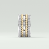 1.05 CT Classic Moissanite Diamond Twisted Style Men's Wedding Band 4