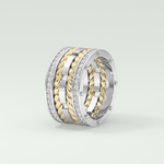 1.05 CT Classic Moissanite Diamond Twisted Style Men's Wedding Band 5