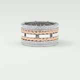 1.05 CT Classic Moissanite Diamond Twisted Style Men's Wedding Band 8