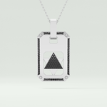 0.90 CT Star Shaped Black Moissanite Diamond Stones Necklace For Him 5