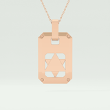 Unique Polished Star Shaped Necklace For Men