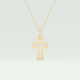 Polished Cross Unique Necklace For Him 1