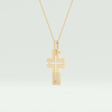 Polished Cross Unique Necklace For Him 2