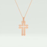 Polished Cross Unique Necklace For Him 12