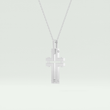 Polished Cross Unique Necklace For Him 7