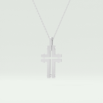 Polished Cross Unique Necklace For Him 5
