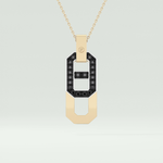 0.30 CT Elegant Black Moissanite Diamond Necklace 1