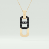 0.30 CT Elegant Black Moissanite Diamond Necklace 1