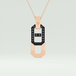 0.30 CT Elegant Black Moissanite Diamond Necklace 5