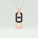 0.30 CT Elegant Black Moissanite Diamond Necklace 5