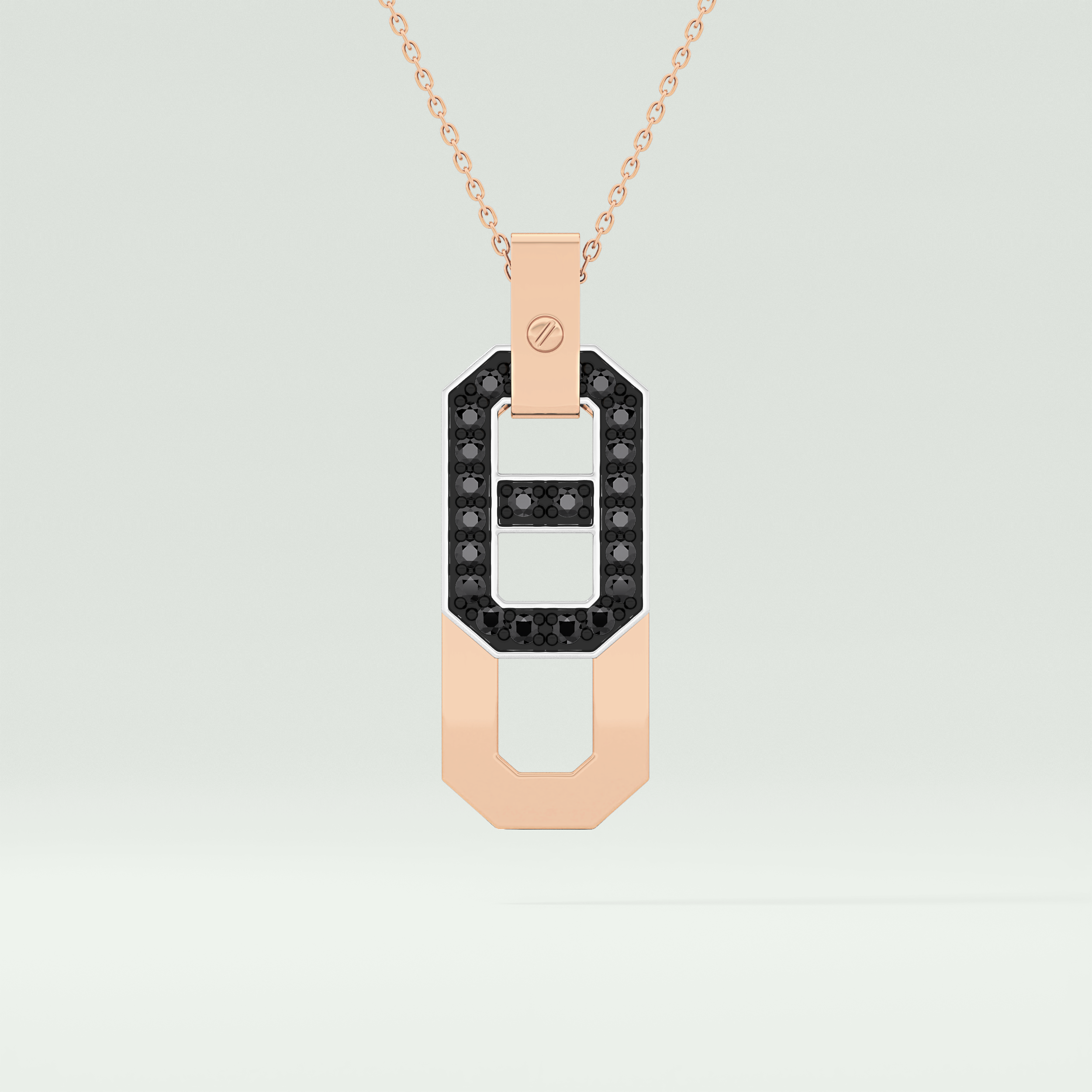 0.30 CT Elegant Black Moissanite Diamond Necklace 5