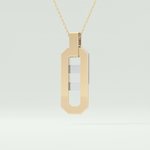 0.30 CT Round Moissanite Diamond Two Tone Connecting Necklace 4
