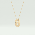 0.02 CT Black Solitaire Moissanite Diamond Necklace For Him 2