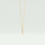 0.02 CT Black Solitaire Moissanite Diamond Necklace For Him 3