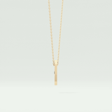 0.02 CT Black Solitaire Moissanite Diamond Necklace For Him 3