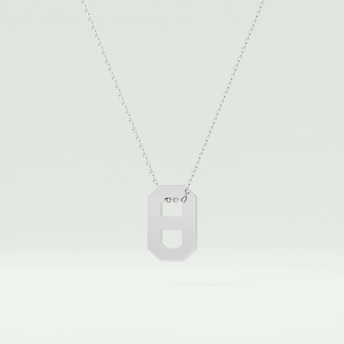 0.02 CT Black Solitaire Moissanite Diamond Necklace For Him