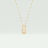 0.02 CT Round Solitaire Moissanite Diamond Necklace For Him 2