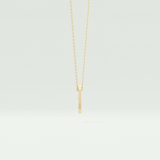 0.02 CT Round Solitaire Moissanite Diamond Necklace For Him 4
