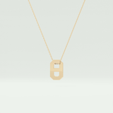 0.02 CT Round Solitaire Moissanite Diamond Necklace For Him 3