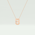 0.02 CT Round Solitaire Moissanite Diamond Necklace For Him 9