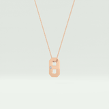 0.02 CT Round Solitaire Moissanite Diamond Necklace For Him 10