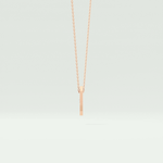 0.02 CT Round Solitaire Moissanite Diamond Necklace For Him 11