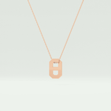 0.02 CT Round Solitaire Moissanite Diamond Necklace For Him 12